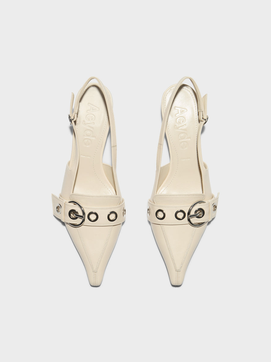 Davina Eyelet Slingback Pumps