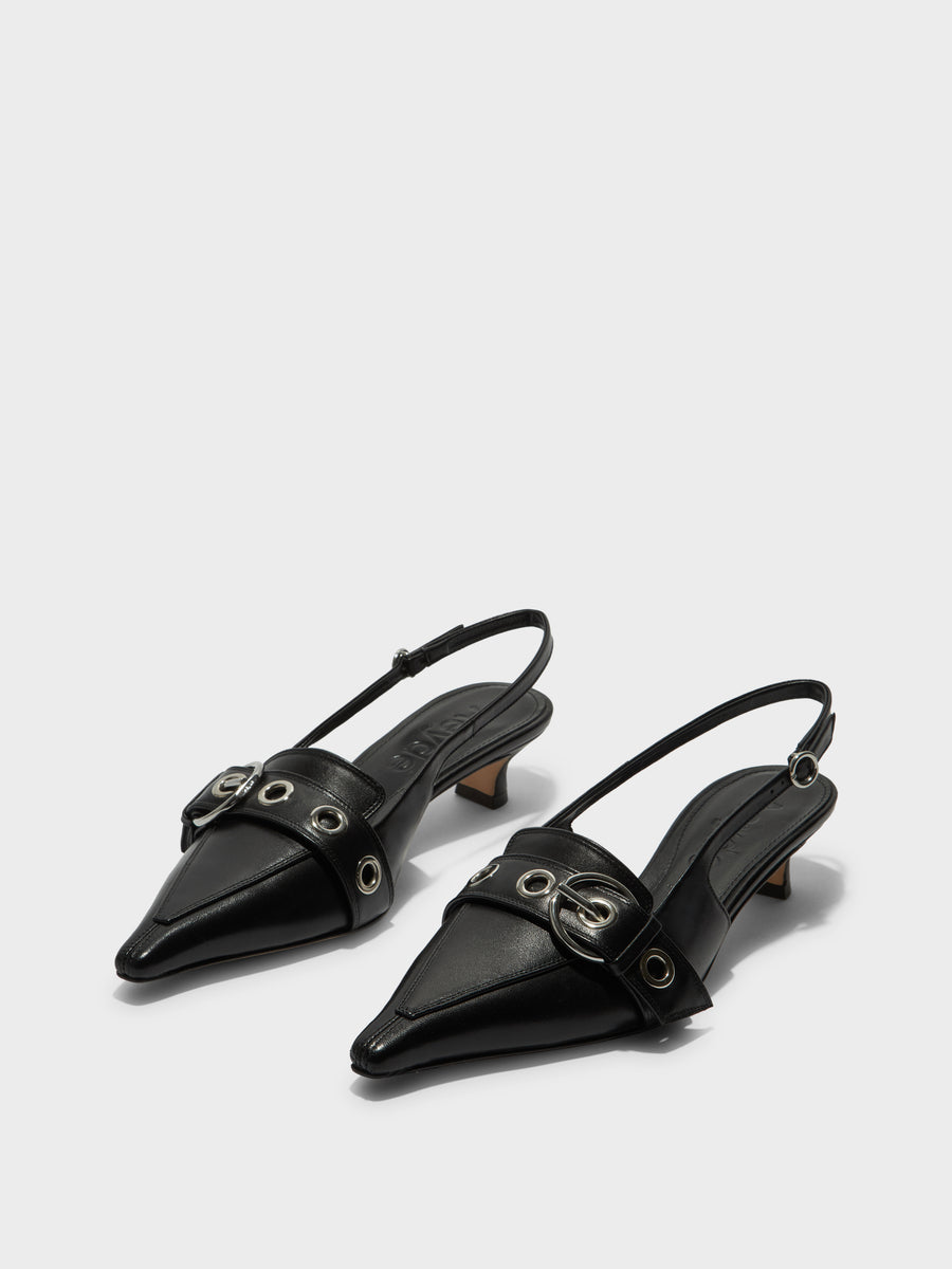 Davina Eyelet Slingback Pumps