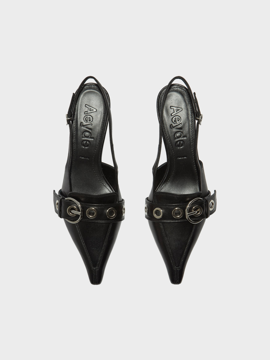Davina Eyelet Slingback Pumps