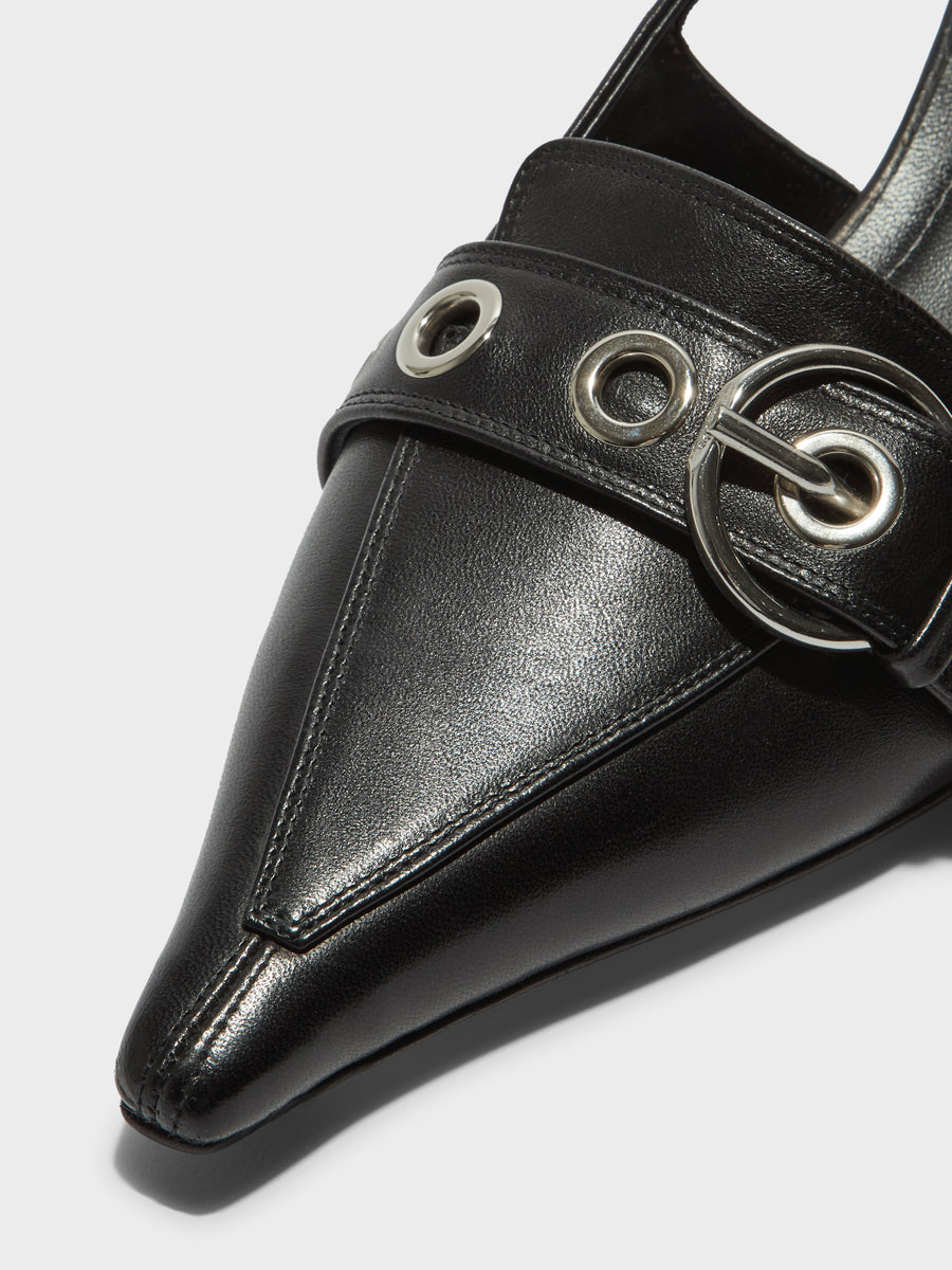 Davina Eyelet Slingback Pumps