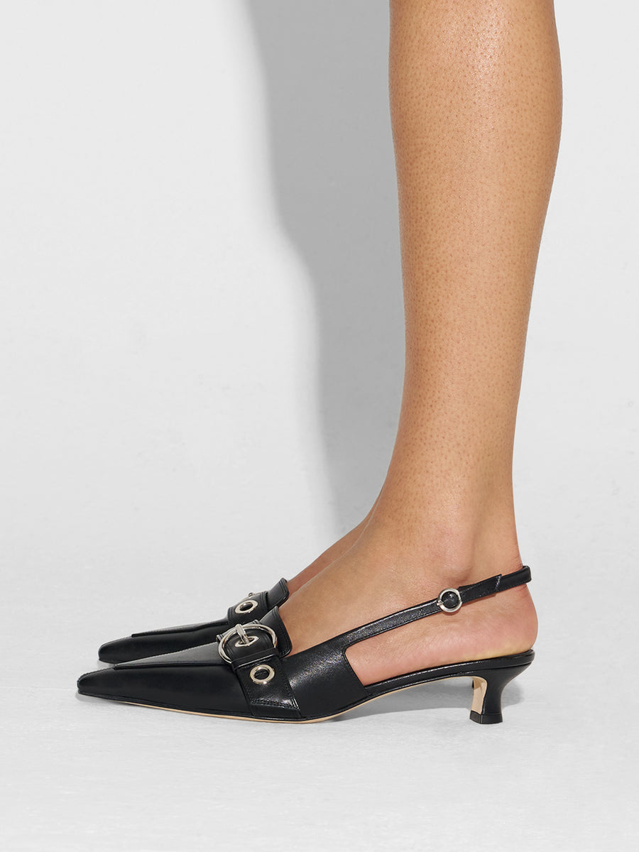 Davina Eyelet Slingback Pumps