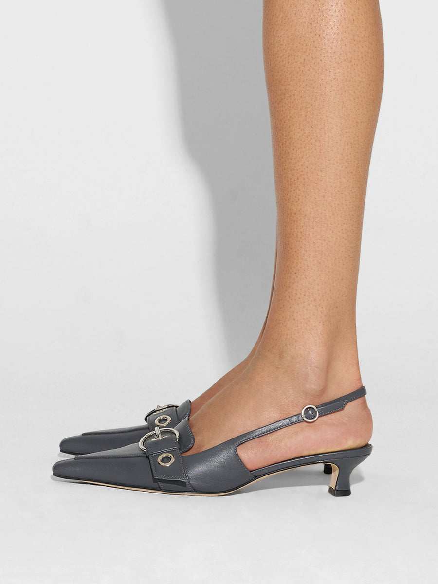 Davina Eyelet Slingback Pumps