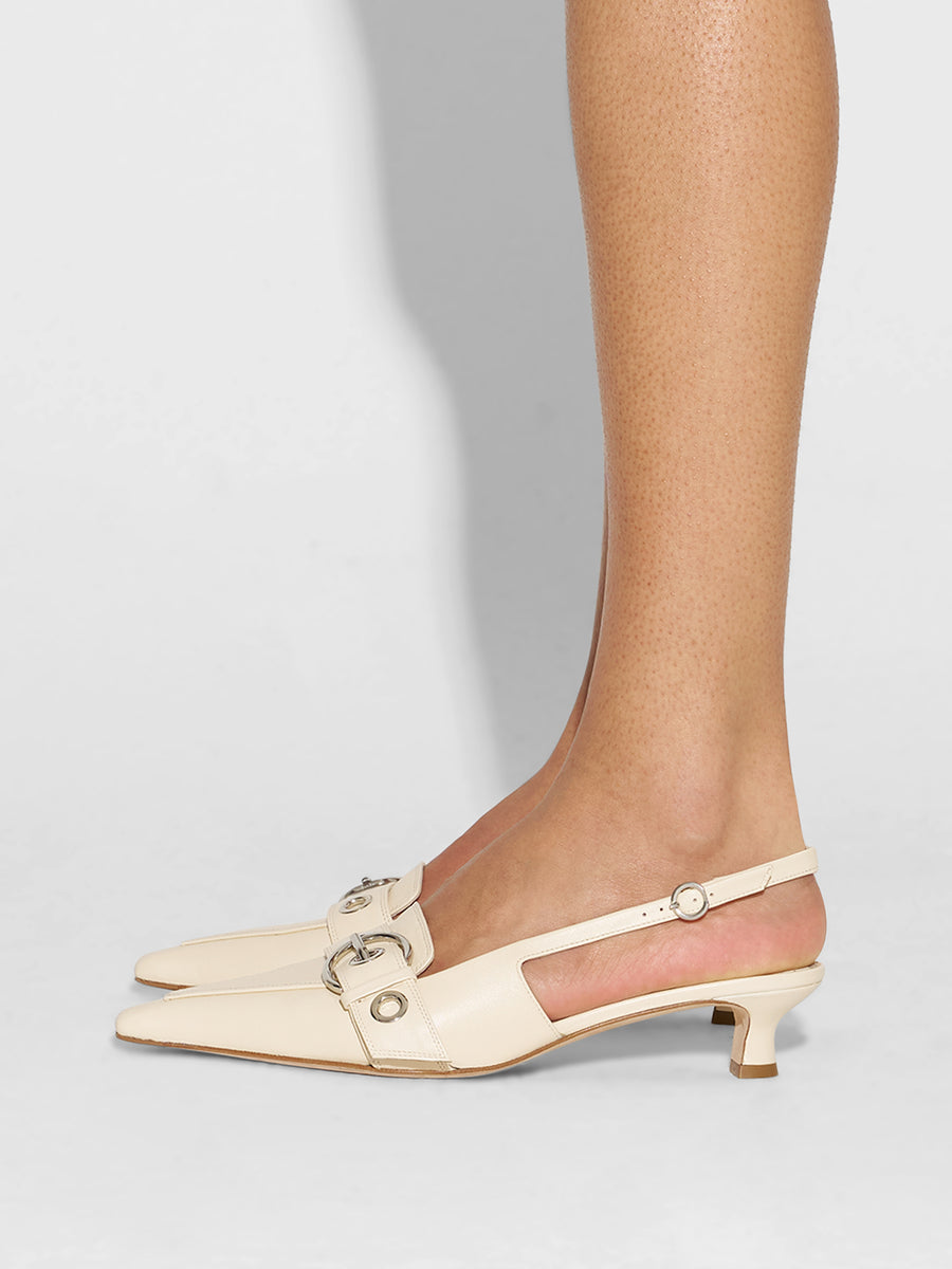 Davina Eyelet Slingback Pumps