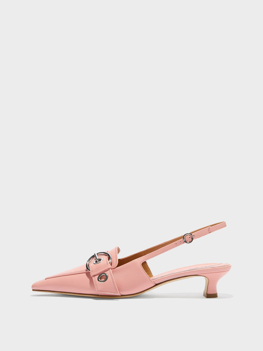 Davina Eyelet Slingback Pumps