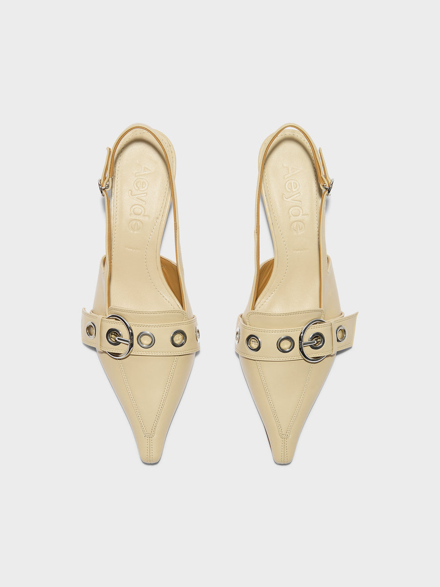 Davina Eyelet Slingback Pumps