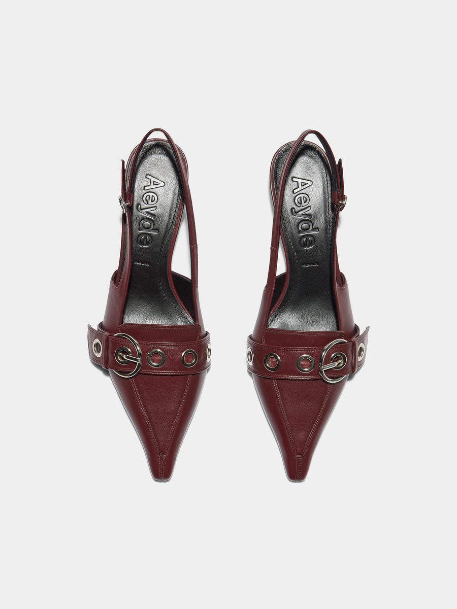 Davina Eyelet Slingback Pumps