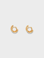 Dean 18k Gold-Plated Hoop Earrings - Image 1