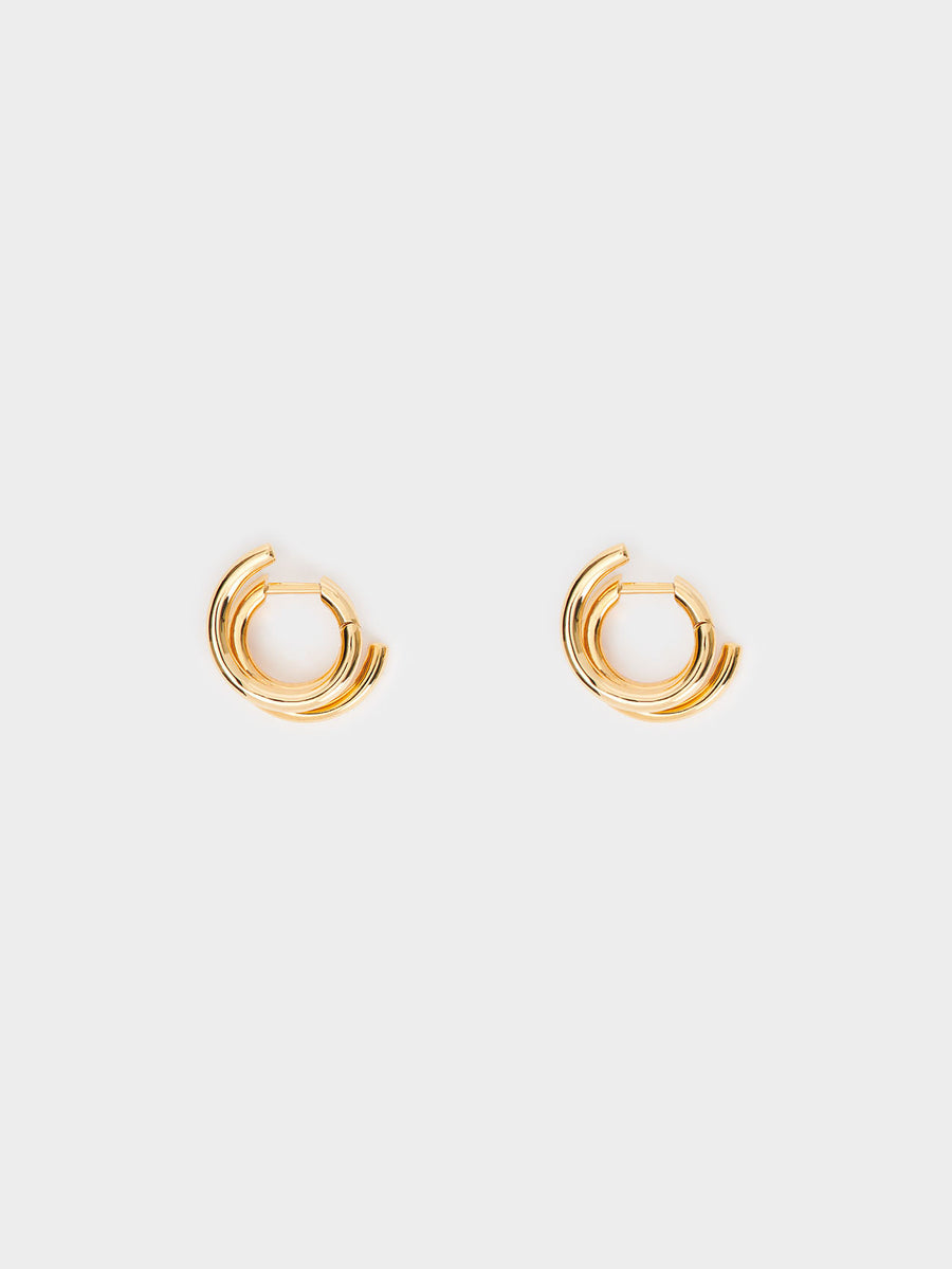 Dean 18k Gold-Plated Hoop Earrings