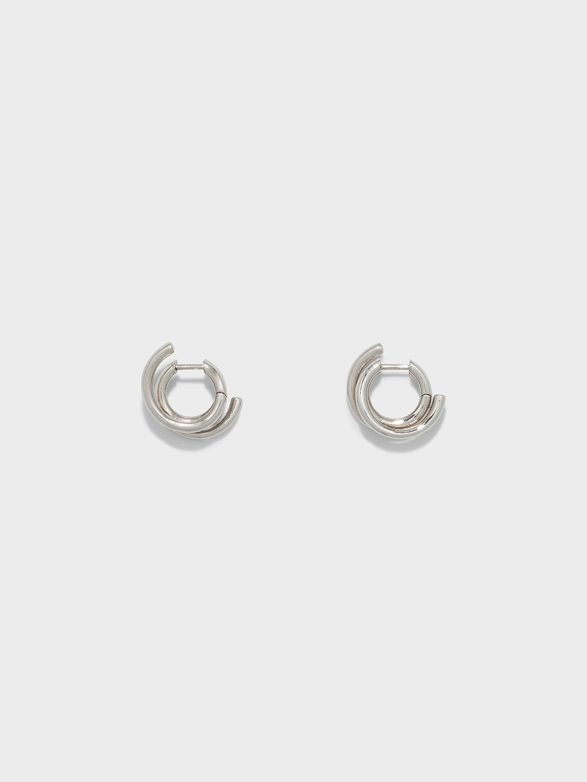 Dean Palladium-Plated Hoop Earrings - Image 1