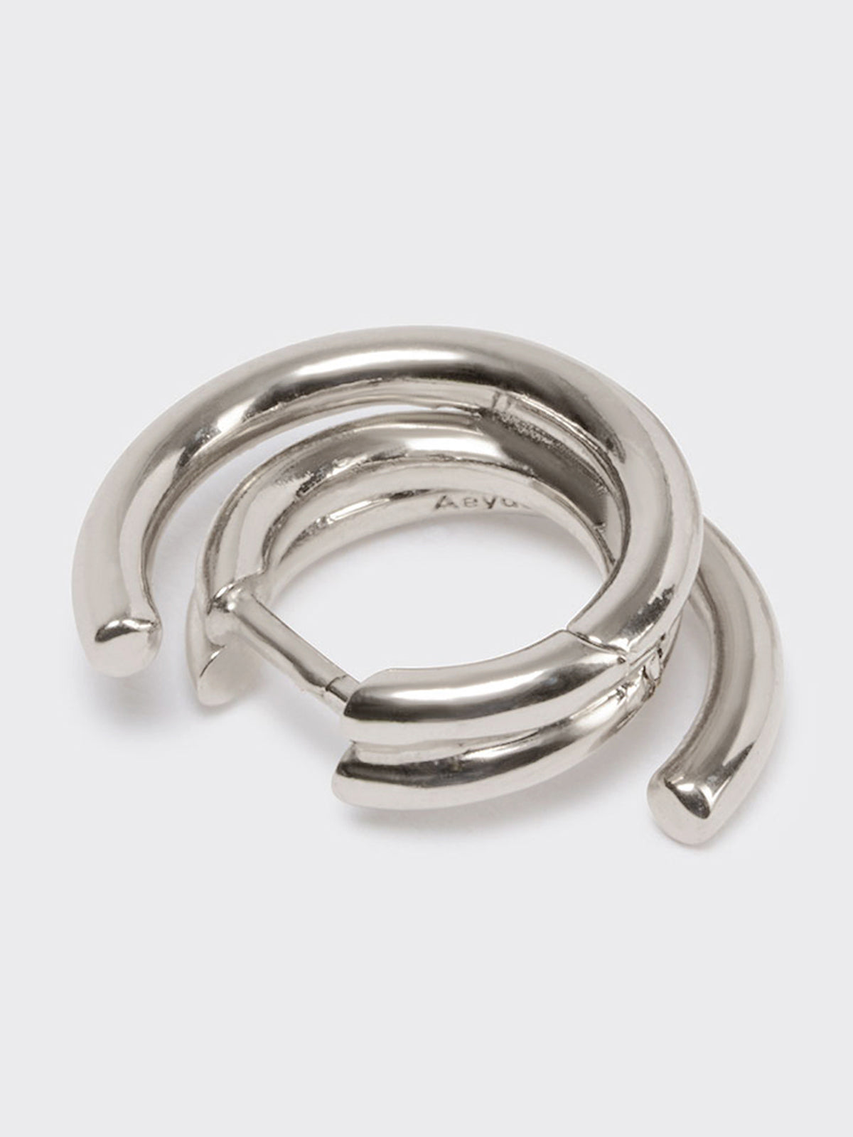 Dean Palladium-Plated Hoop Earrings - Image 2
