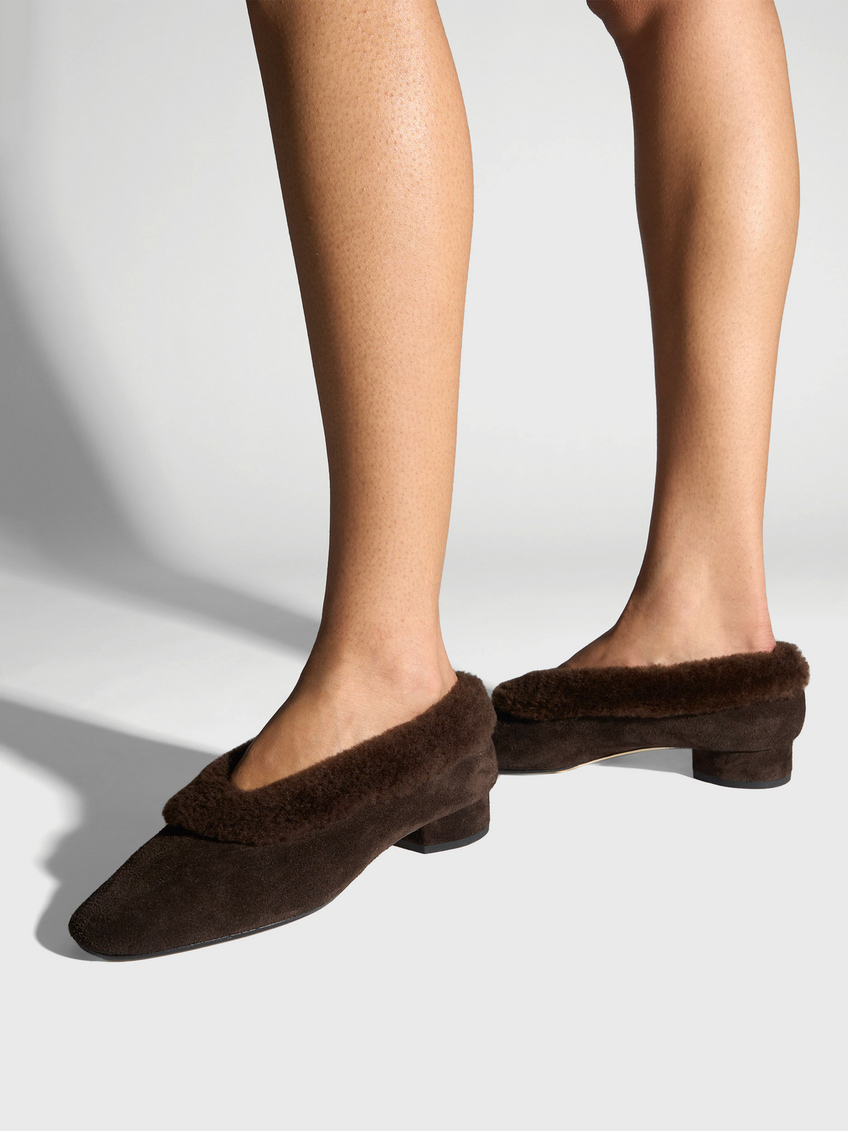 Delia Shearling Flats