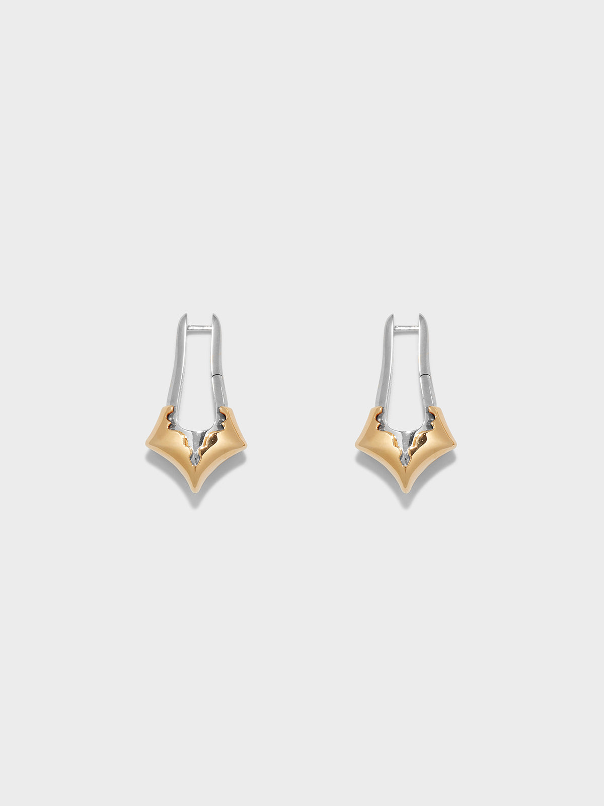 Delilah Palladium and 18kt Gold-Plated Earrings - Image 1