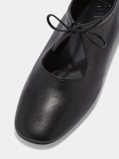 Della Leather Ballet Flats – Aeyde