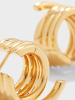 Dillon 18kt Gold-Plated Hoop Earrings - Image 2