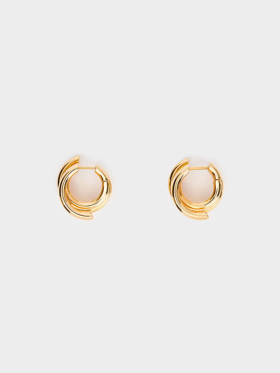 Dillon 18kt Gold-Plated Hoop Earrings