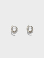 Dillon Palladium-Plated Hoop Earrings - Image 1