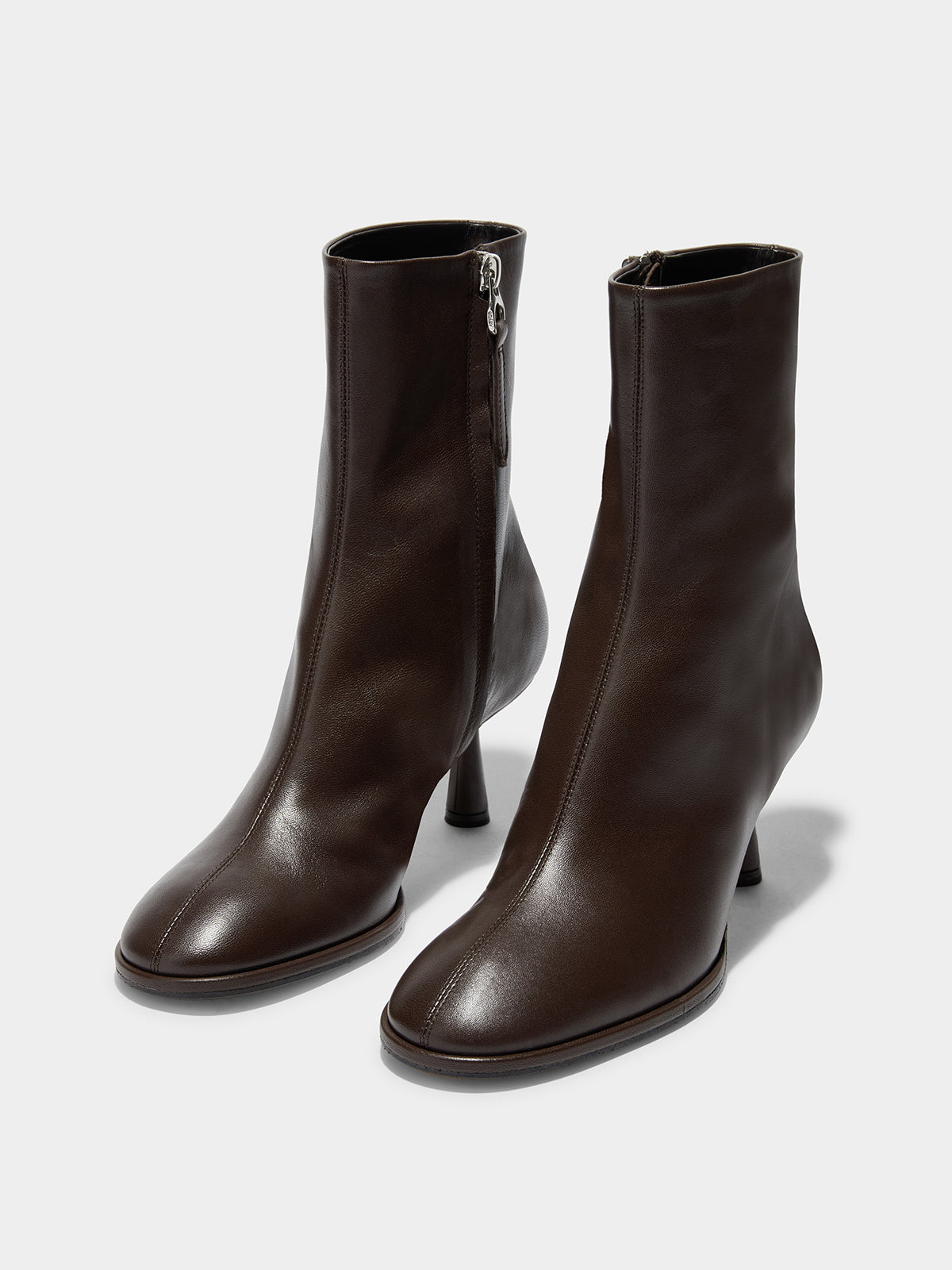 ショートブーツ・ブーティ Dorothy Ankle Boots - Aeyde - Leather - Brown Dorothy Soft Sock Boots – Aeyde