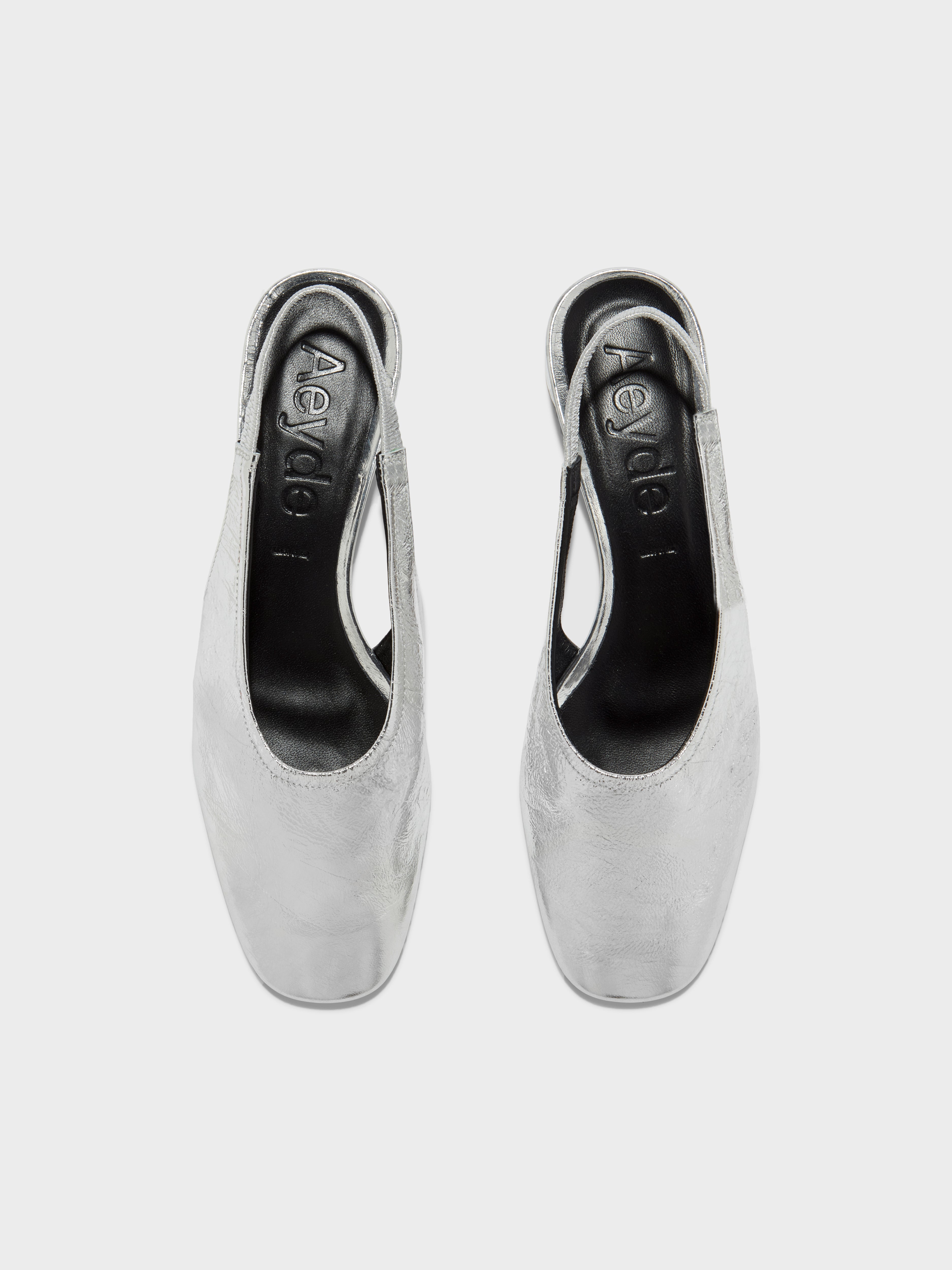 Dua Laminated Leather Slingback - Image 5