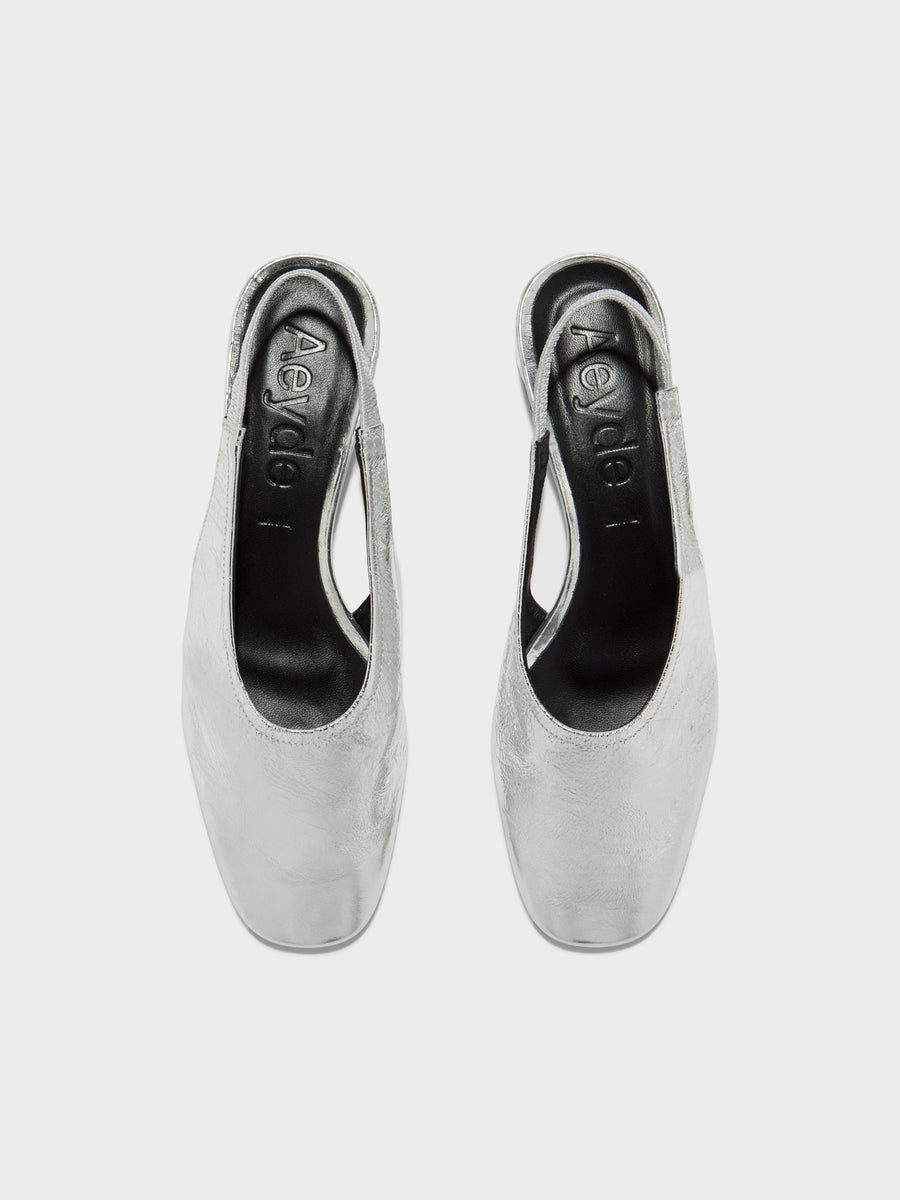 Dua Laminated Leather Slingback