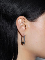 Elias Palladium and 18kt Gold-Plated Hoop Earrings - Image 3