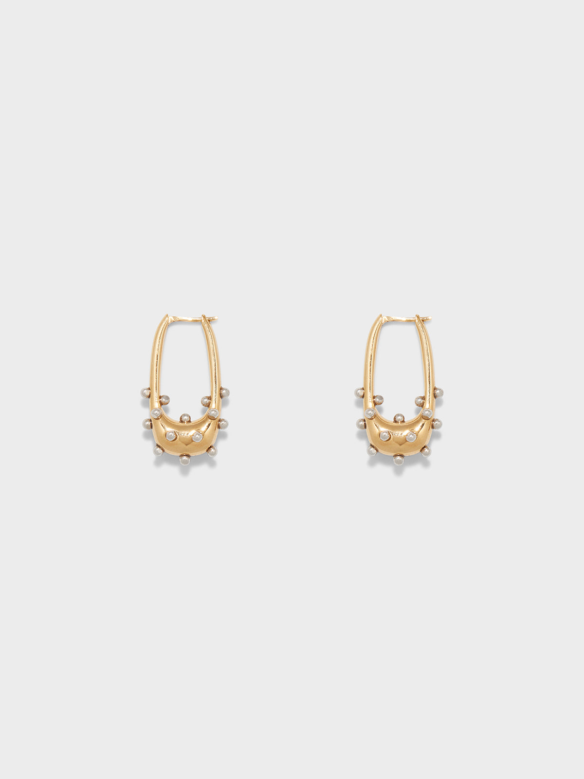 Elias 18kt Gold and Palladium-Plated Hoop Earrings - Image 1