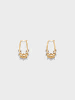 Elias 18kt Gold and Palladium-Plated Hoop Earrings - Image 1