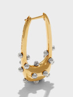 Elias 18kt Gold and Palladium-Plated Hoop Earrings - Image 2