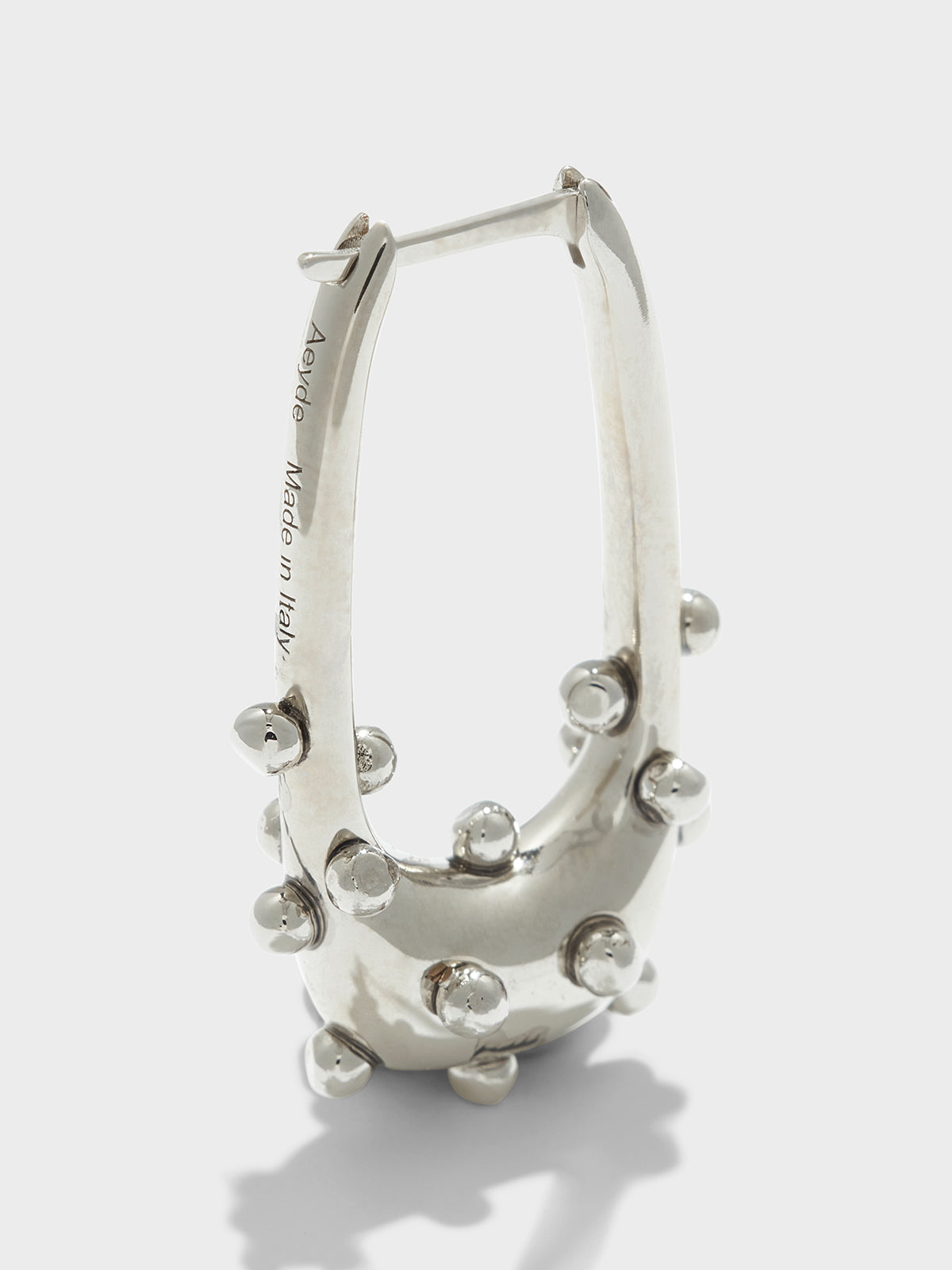 Elias Palladium-Plated Hoop Earrings - Image 2