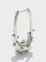 Elias Palladium-Plated Hoop Earrings - Image 2