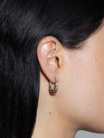 Elijah Palladium and 18kt Gold-Plated Hoop Earrings - Image 3