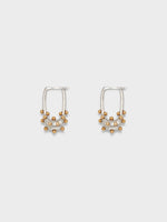 Elijah Palladium and 18kt Gold-Plated Hoop Earrings - Image 1