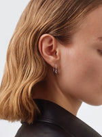 Elijah Crystal and Palladium-Plated Hoop Earrings - Image 4