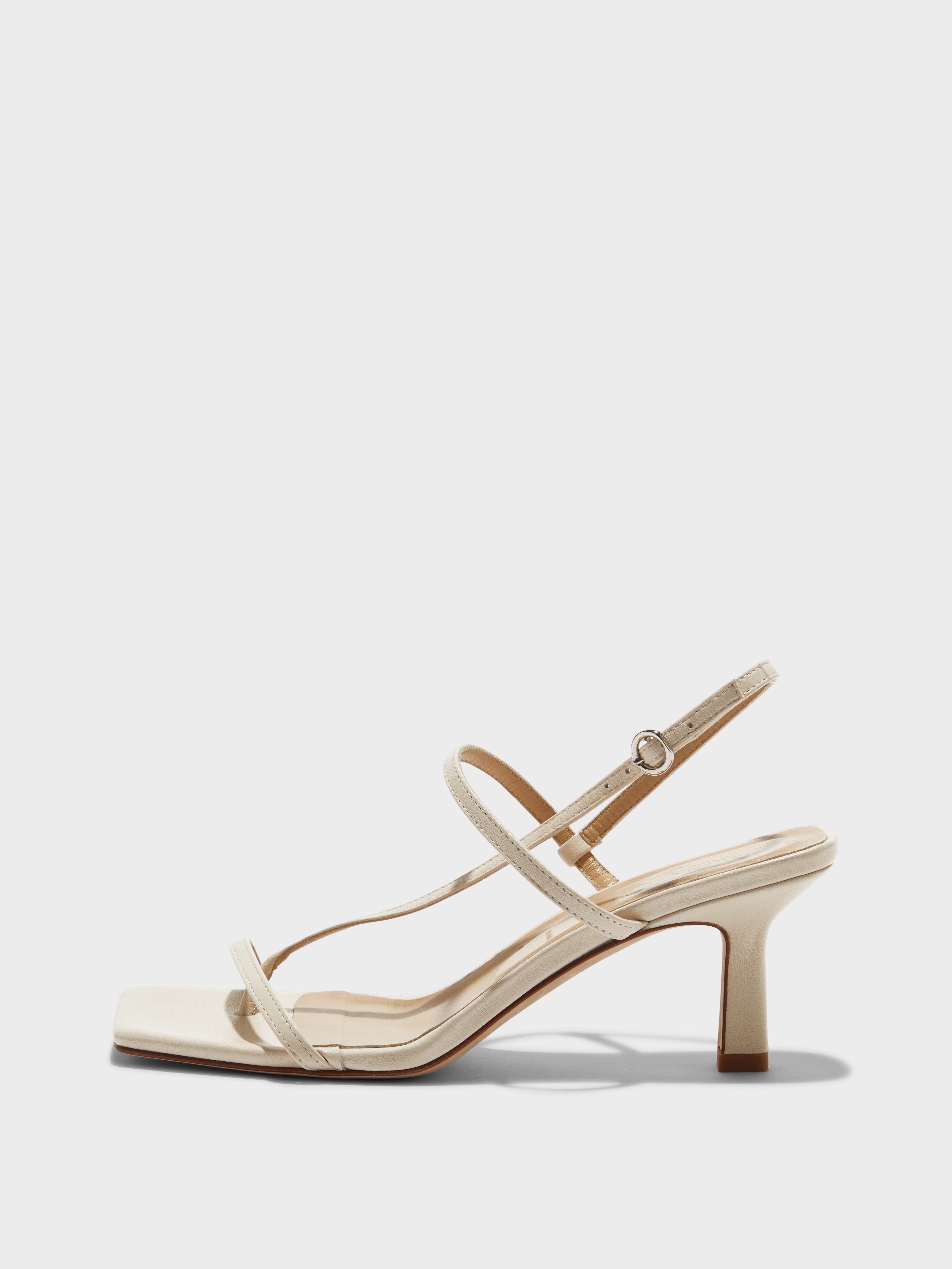 Aeyde | ELISE Creamy Leather Heeled Sandal