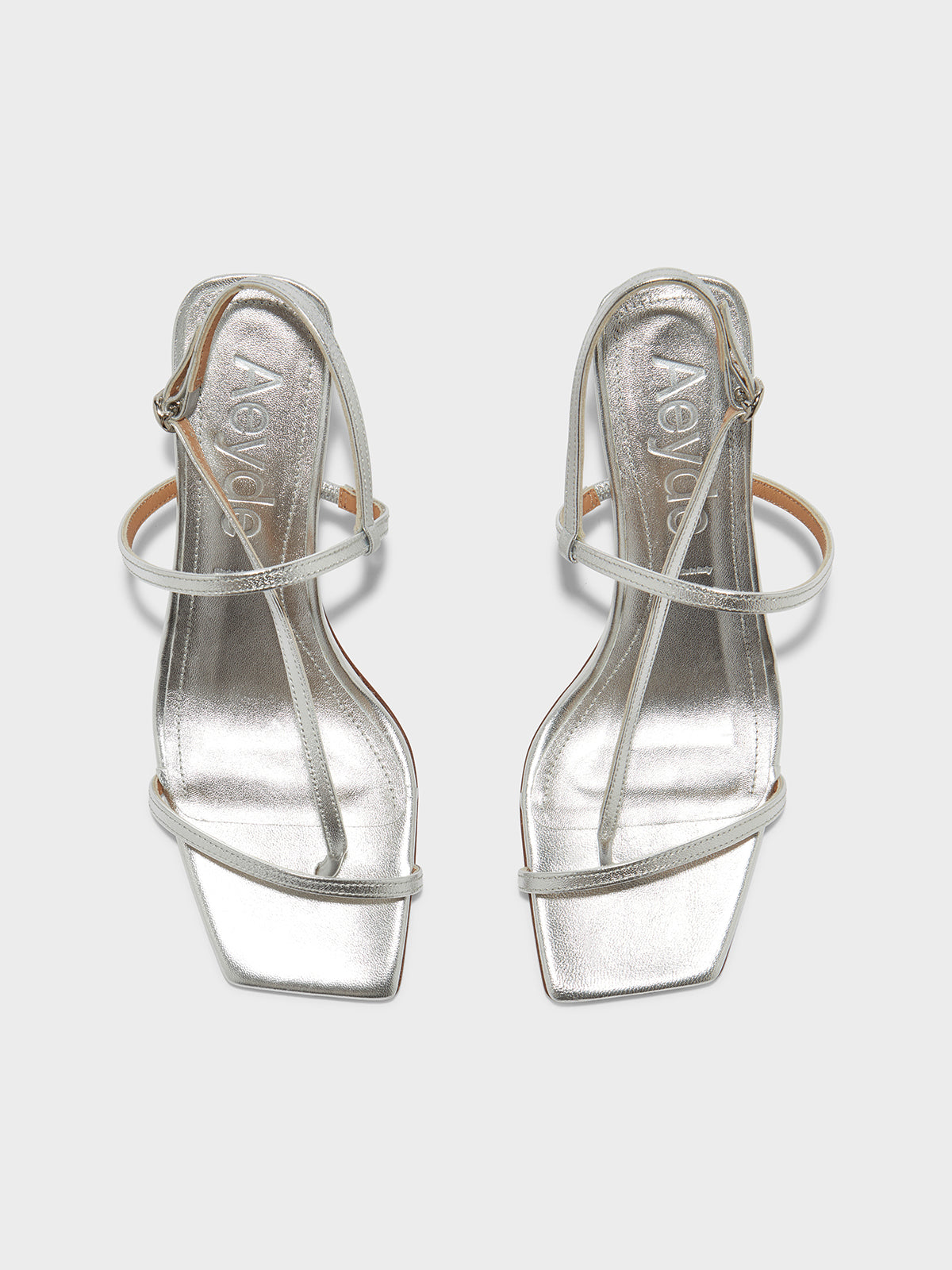 サンダル・ミュール AEYDE Women Sandals A11FSBERS8MFL0121920007920 SILVER Aeyde | ELISE Silver Leather Heeled Sandal
