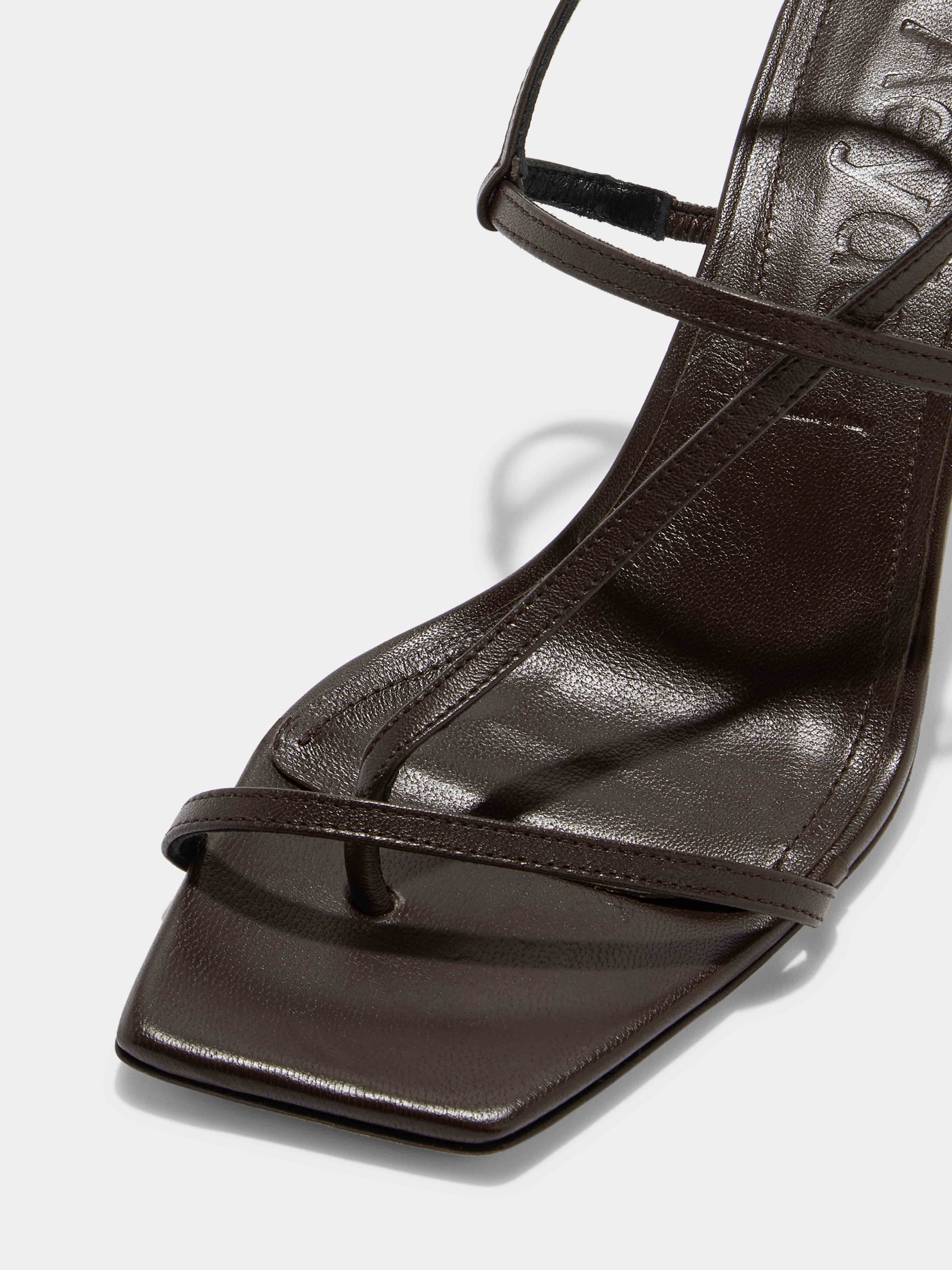 Elise Leather Toe-Post Sandals - Image 3