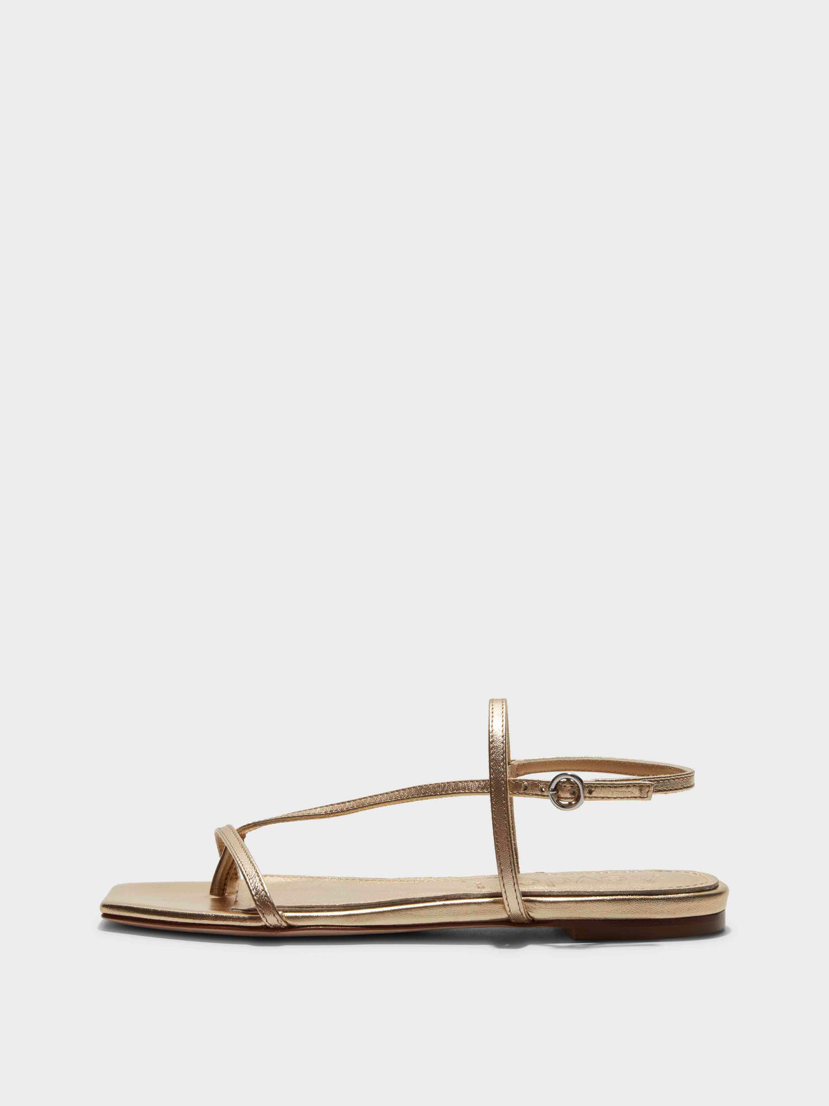Aeyde Women's Ella Flat Leather Sandals Black