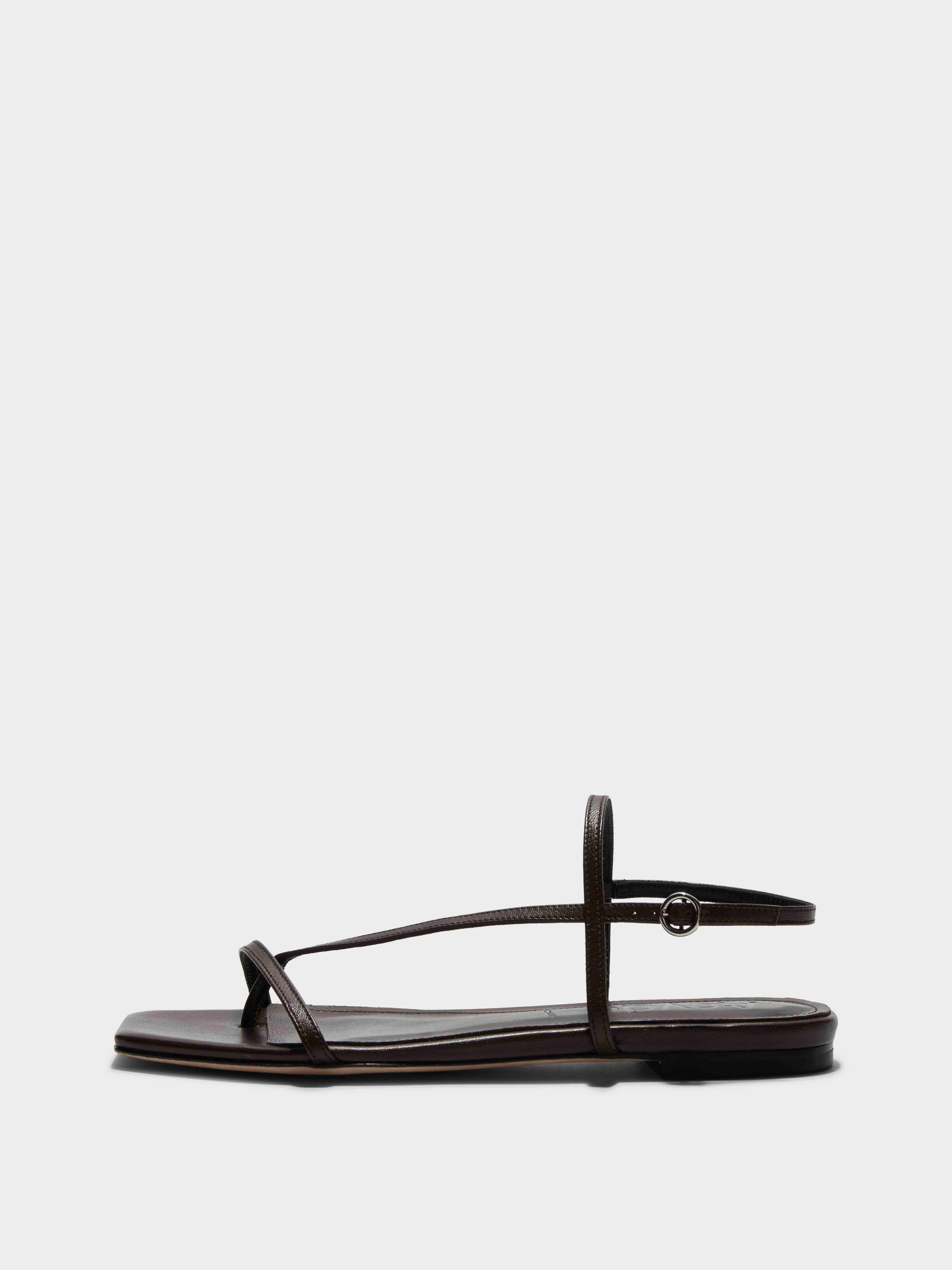 Ella Leather Toe-Post Sandals - Image 1