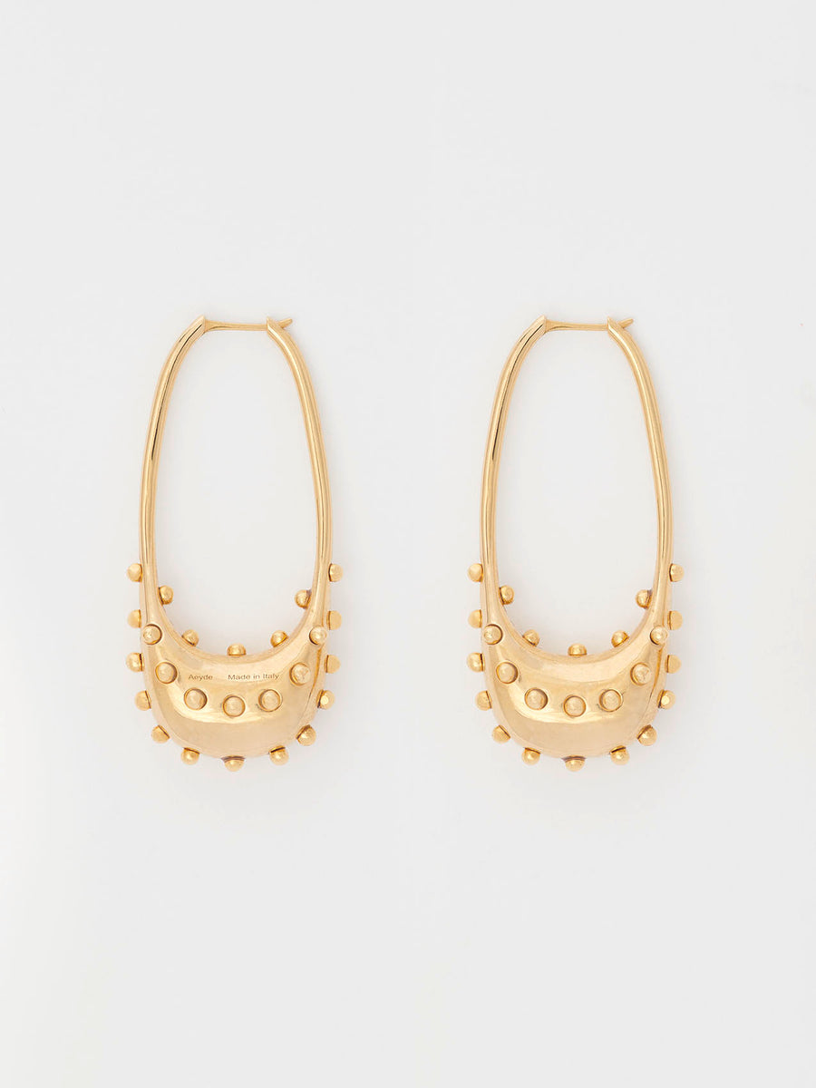 Ellen 18kt Gold-Plated Hoop Earrings