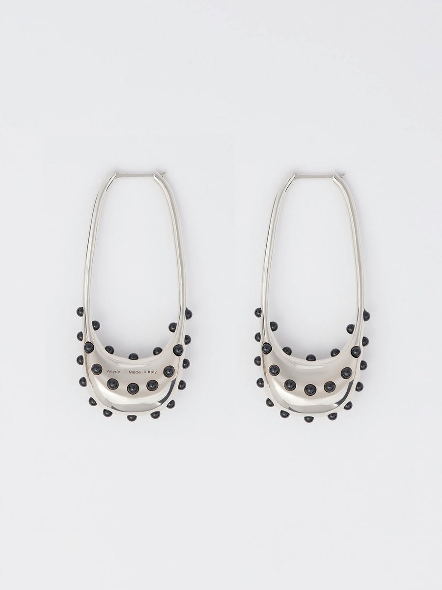 Ellen Palladium/Black Plated Brass