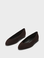 Ellie Suede Almond-Toe Flats - Image 3