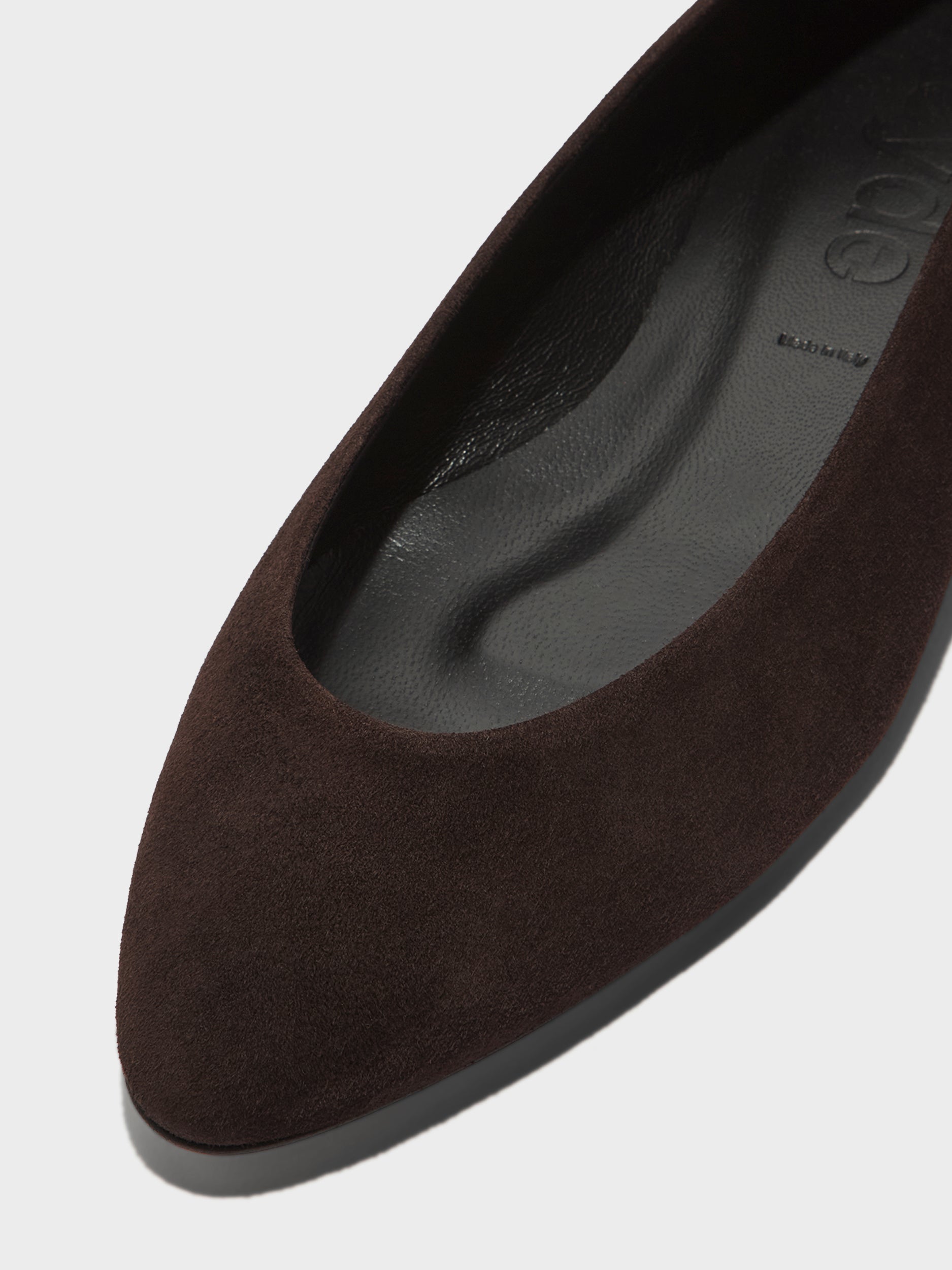 Ellie Suede Almond-Toe Flats - Image 4