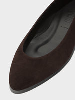 Ellie Suede Almond-Toe Flats - Image 4