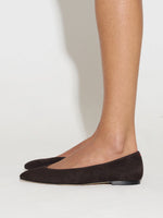 Ellie Suede Almond-Toe Flats - Image 6