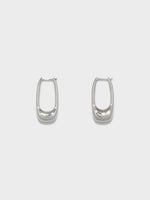 Ellis Palladium-Plated Hoop Earrings - Image 1
