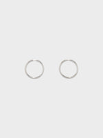 Elona Large Palladium-Plated Hoop Earrings - Image 1