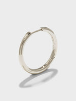 Elona Large Palladium-Plated Hoop Earrings - Image 2