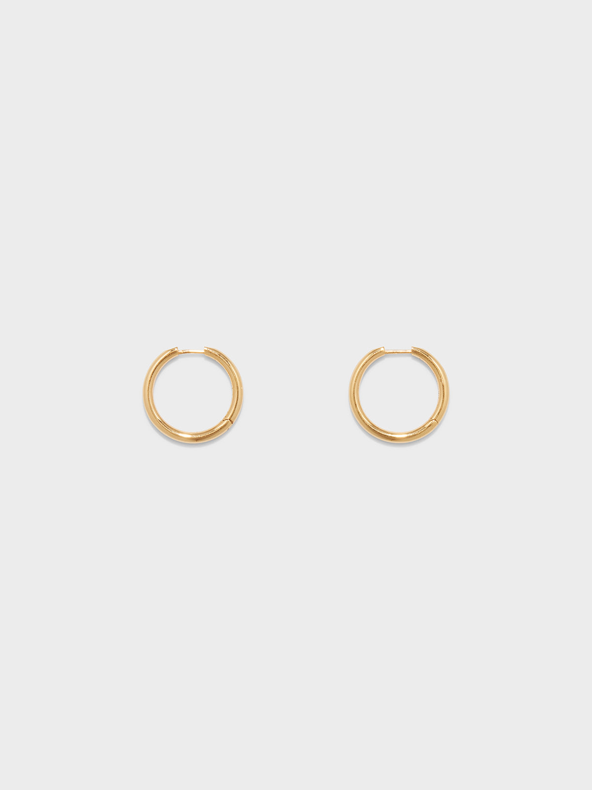 Elona Medium 18kt Gold-Plated Hoop Earrings - Image 1