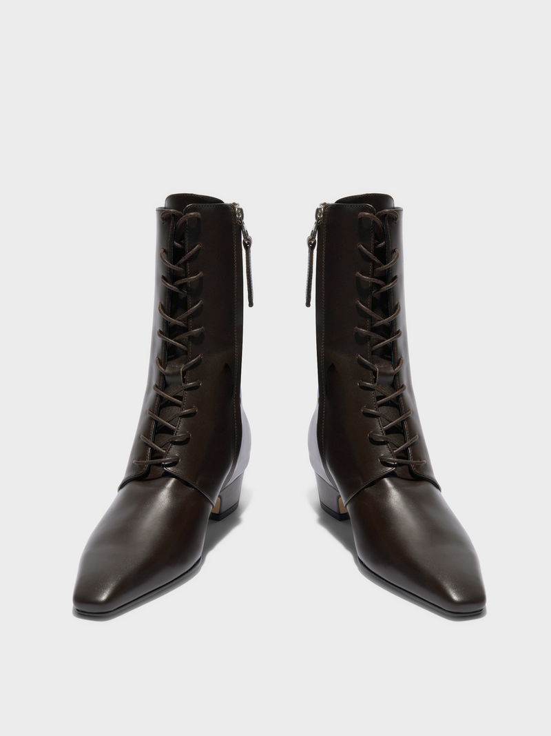 Elva Leather Ankle Boots