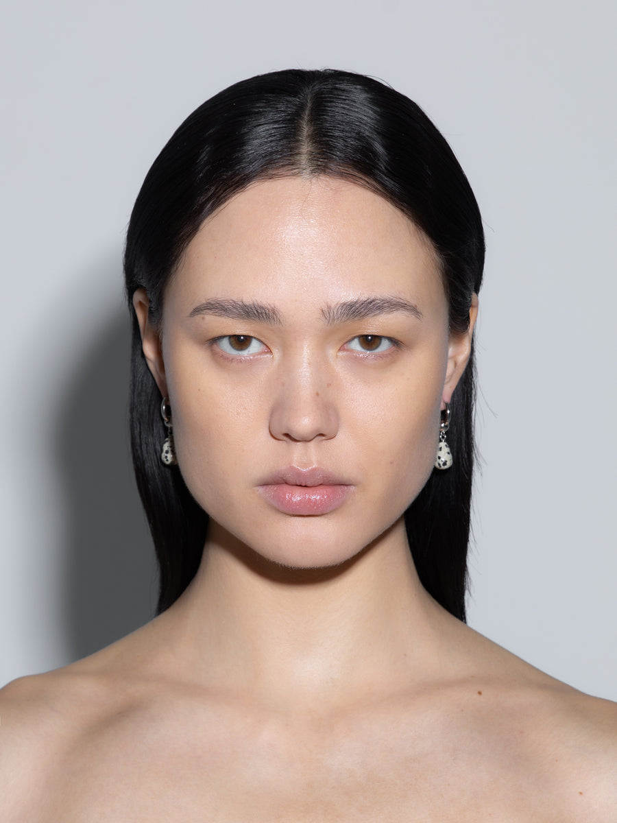 Elvin Diaspro Dalmata and Palladium-Plated Earrings