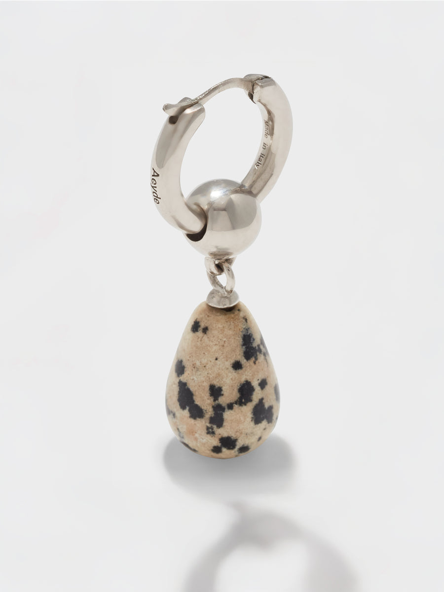 Elvin Diaspro Dalmata and Palladium-Plated Earrings